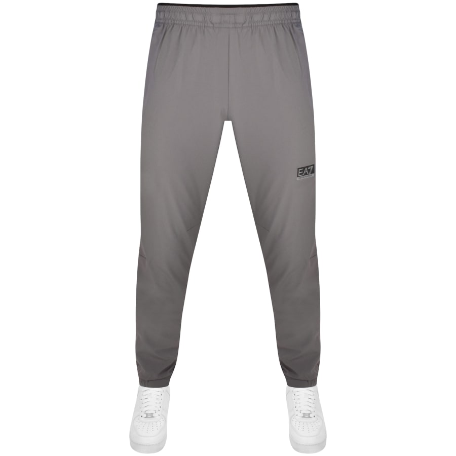 EA7 Emporio Armani Logo Joggers Grey Mainline Menswear United States